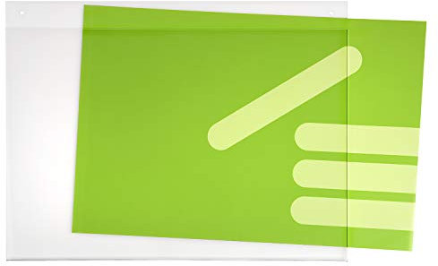 DIN A3 Plakattasche/Acrylglastasche/Einschubtasche im Querformat mit 2 Bohrlöchern