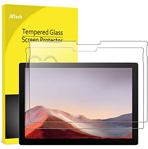 JETech Schutzfolie für Surface Pro 7 Plus/Surface Pro 7 12,3 Zoll, 9H Panzer Schutz Glas Displayschutz, Unterstützung Surface Pen, HD Klar, 2 Stück