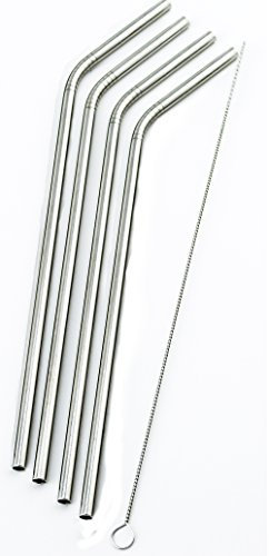 4 Bend en acier inoxydable pailles Rocky Mountain 850,5 gram à double paroi Gobelet vide Cup – Cocostraw Marque Paille TV