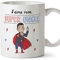 Mugffins Tonton Mug/Tasse – J'aime Mon Super Oncle – Tasse Originale/Cadeau Anniversaire/Future Tonton. Céramique 350 ML