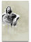 Paul Sinus Art The Big Lebowski Dude 90x60cm Splash Art Wandbild auf Leinwand naturfarbend