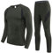 HAINES Thermounterwäsche Herren Winter Skiunterwäsche Warm Funktionsunterwäsche Atmungsaktiv Thermo Unterwäsche für Männer Grün,Gr.XL