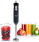 ECODE® Frullatore a Immersione TitanMix 600W con Lame in Titanio e Bicchiere 600ml, Minipimer Tritatutto Manuale Multifunzione in Acciaio Inox, Frullatore Elettrico per Cucinare, Frappè e Frullati