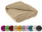 wometo Manta de Punto 140 x 190 cm, Color Beige – Manta de Punto oekoTex cálida y Suave con patrón de Punto Elegante y Sencillo