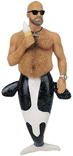 December Diamonds Beached Whale Merman Christmas Ornament 5555129 New