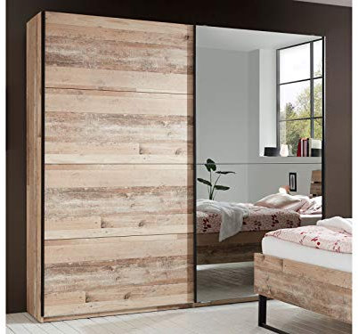 möbelando Schwebetürenschrank Kleiderschrank Schiebetürenschrank Schlafzimmer Renfrew I