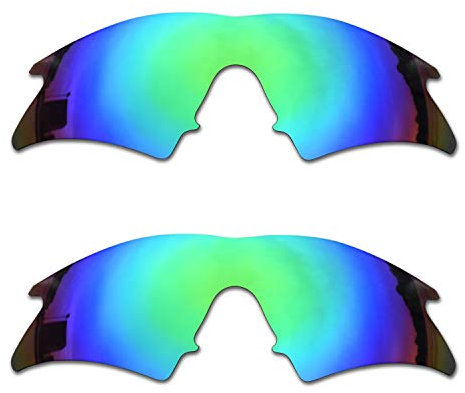 SOODASE Pour Oakley M Frame Sweep Des lunettes de soleil Vert 2 Paires Verres de remplacement polarisés