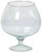 INNA-Glas Bicchiere da Cognac XXL Roger su Piede, Sfera/Rotondo, Trasparente, 18,5cm, Ø10,5cm/Ø15,5cm - Bicchiere Decorativo - Portafiori