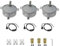 CHANCS 3 STÜCKE Plattenspielermotor Synchronmotor elektrisch 220 V TYC-50 2,5–3 U/min mit 7 mm flexiblem Kupplungsstecker und Netzkabelschalterstecker für Becherwender