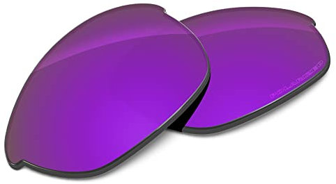 Tintart Verres de rechange performants compatibles avec Oakley Half Jacket 2.0 OO9144 Polarisés gravés, Violet prune - Polarisé max, Taille unique