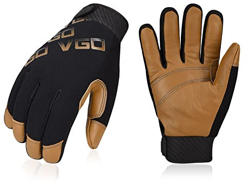 Vgo... 1 Paar Mechaniker-Handschuhe, hohe Geschicklichkeit, leicht, Abriebfest (GA9603)