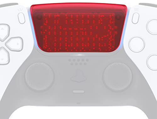 eXtremeRate Pavé Tactile pour ps5 Manette BDM 010 & 020,Touchpad pour ps5 Controller,Manette Non Inclus-Transparent Rouge
