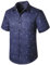 Enlision Men's Hawaiian Shirt Short Sleeved Shirts Button Down Front Pocket Summer Floral Aloha Printed Beach Casual Blue Hawaii Shirt Unisex XL
