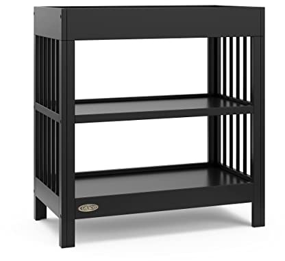 Graco Teddi Changing Table with Water-Resistant Changing Pad, Black