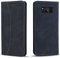 OKZone Kompatibel mit Samsung Galaxy S8 Hülle, Magnet Leder Tasche Handyhülle, Kartenfächer Samsung Galaxy S8 Schutzhülle, [Premium PU Leder] Flip Klappbare Magnetische Standfunktion (Schwarz)