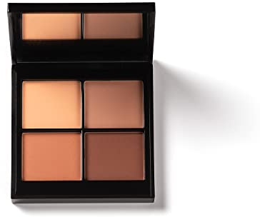 PHASE ZERO Makeup Quad Lidschatten-Palette Bombay Rose 5,2 g / 5,2 g - pigmentierte, warmtönige, neutrale Lidschatten-Palette mit vier matten Pigmenten