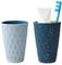 Yemiany bicchiere porta spazzolino, 2 pezzi bicchieri plastica rigida, Bicchieri Porta Spazzolini, 450ml/15.8oz robusto e resistente alla caduta, adatto ad adulti, ragazzi e bambini (8×12×5 cm)