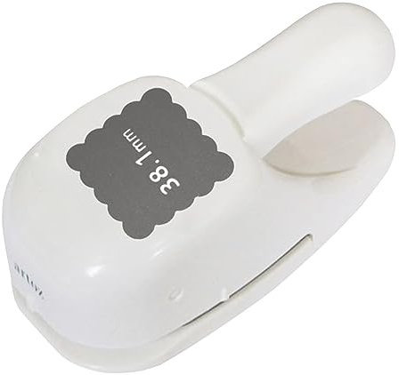 ARTOZ Stanzer - quadratisch gewellt 3,81 cm - Papierstanzer, Locher, Motivstanzer zum Basteln, für Etiketten, Bilderrahmen, Tischdekorationen, geeignet von 140 g/m² bis 250 g/m²