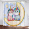 GIOVIA 3D Einhorn Gardinen Abdunkelnde Sterne Einhorn Kindervorhänge Vorhang mit ösen 2er Set Vorhänge Blickdicht Verdunkelungs für Kinderzimmer Schlafzimmer Wohnzimmer B 140 X H 160 cm