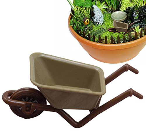 Streysisl Brouette Miniature Jouet Brouette Chariot De Maison De Miniature Jouet Miniature De Brouette Décorations De Paysage Simulation De Maison De pour Le Pot