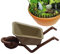Streysisl Brouette Miniature Jouet Brouette Chariot De Maison De Miniature Jouet Miniature De Brouette Décorations De Paysage Simulation De Maison De pour Le Pot