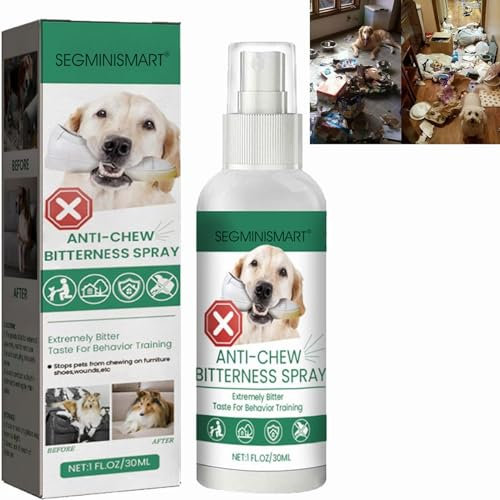 Anti Kau Spray Für Hunde,Anti Kau Spray Hund,Anti Kau Spray für Hunde & Katzen,Anti-Kratz-Spray für Katze & Hund,Stopp-Kauspray Für Hunde & Katzen,Effektiver Kaustopp Bei Möbel,Kleidung & Schuhen,30ml