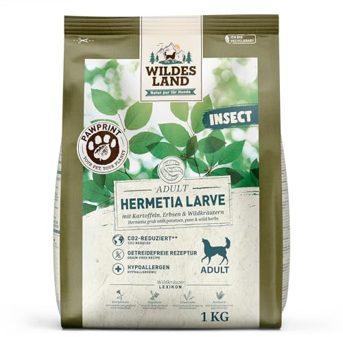 Wildes Land - Pawprint Hermetia Larve - Insekten & Huhn - 1 kg