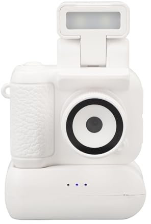 Telecamera DV Piccola HD 1080P, Mini Videoregistratore con Schermo a Colori da 1,44 Pollici con Torcia a Vibrazione, Supporto OTG, Videocamera DVR per Registrazione Video (WHITE)