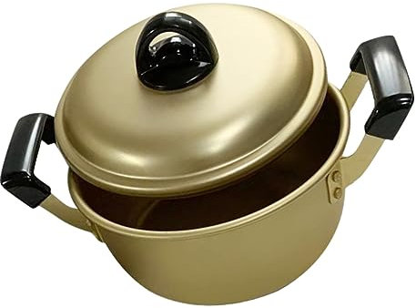 Garneck Ramen Pot Stockpot Soup Pot Aluminum Alloy Cooking Milk Lid Kitchen Utensils