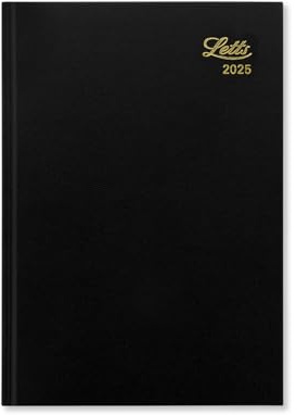 Letts of London DIN A5 Wochenansicht, 2025, Schwarz