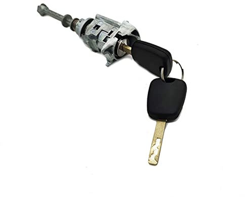 XEBRAD Barillet de Cylindre de Serrure de Porte Avant Gauche avec 2 clés, for citroën, C4 2004-2011 Picasso 2006-2008 Cylindre de Serrure de Porte de Voiture