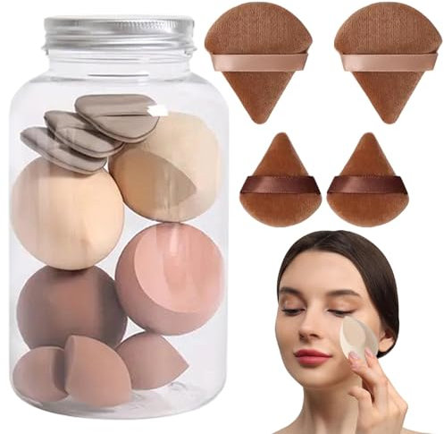 Make Up Sponges For Foundation - Foundation Blending Makeup Blender - Make-up Sponge Set Use Wet For A Natural, Dewy Look Or Dry For Full Coverage