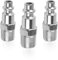 3 Stück Euro Druckluftkupplung 1/4BSP Schnellkupplung Druckluftkupplung 1/4 zoll für druckluft anschlüsse für Schläuche Kupplungsstecker Luftleitung Schlauch Kompressor Fitting Kupplungen Luft