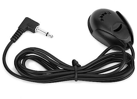 TOUISEDGI Mini 3.5mm Car Bluetooth Microphone for Audio Stereo GPS Radio DVD Sun Visor Rear View Mirror Black