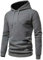 Generisch Zip Hoodie Herren Hoodie Plaid Kapuzenpullover Top Outdoor Sweatshirt Top Fitness Hoodie Herren (Dark Gray, M)