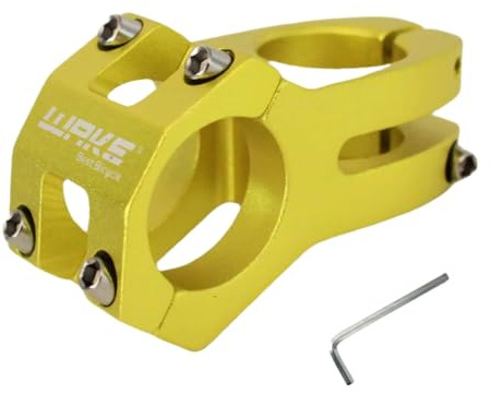 TRKIMAL 31.8 Kurzer Lenkervorbau Aluminiumlegierung 45mm Vorbau für Rennrad, Mountainbike, BMX, MTB, Radsport, Fahrrad