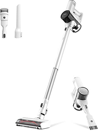Tineco Pure One S50, Aspirateur Balai sans Fil, Aspiration 150AW, Autonomie 95 Min, Brosse Anti-écheveaux, Eclairage LED Vert à 120°, Elimine Facilement Gros Débris