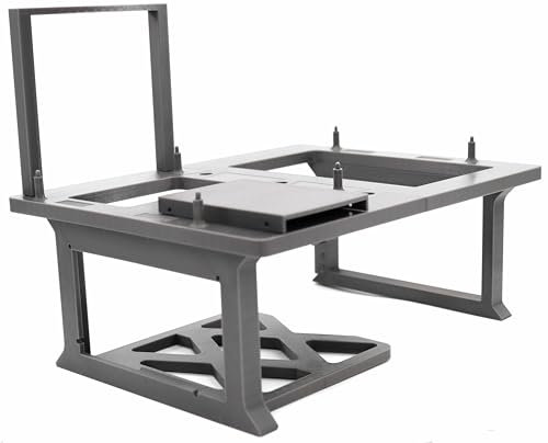 PC Test Bench mit GPU-Halterung, 2,5 SSD-Einschub, PETG-Material, Grau/Schwarz (Grau)