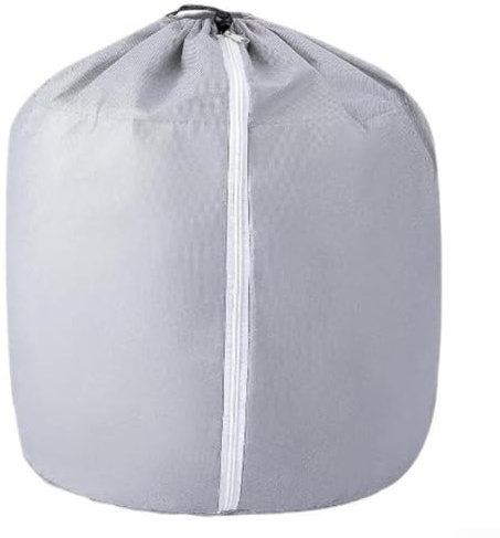 Coprivaso in tessuto Oxford, copertura per vasi per piante, in resistente tessuto Oxford, con fodera in cotone, per protezione invernale (grigio, 45 x 50 cm)