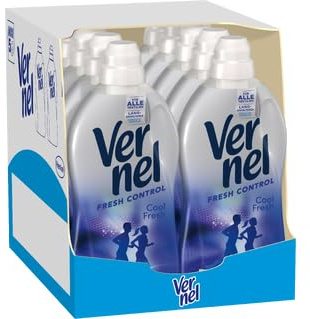 Vernel Fresh Control Cool Fresh Weichspüler für ALLE Textilien (10 × 46 Waschladungen), langanhaltender Duft für Wäsche mit 24 h Frische-Technologie & Geruchsabwehr, Wäscheduft