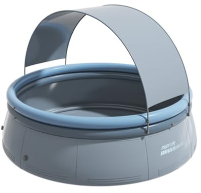MechKit Piscine gonflable à trois couches en PVC 4500L 300 × 66 cm pour la maison et les voyages