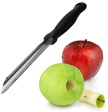 Better Houseware Stainless Steel Apple Corer Jalapeno Zucchini Cucumber Stainless Steel Corer - Effortless Seed Removal and Precise Slicing - Kitchen Essential for Flavorful Creations.