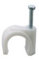 Cable Clips Round White 10mm (30 Pcs)
