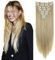 CAISHA XXL 60cm 8 Teile Set CLIP IN EXTENSIONS Haarverlängerung Haarteil Glatt Blond Mix CES7