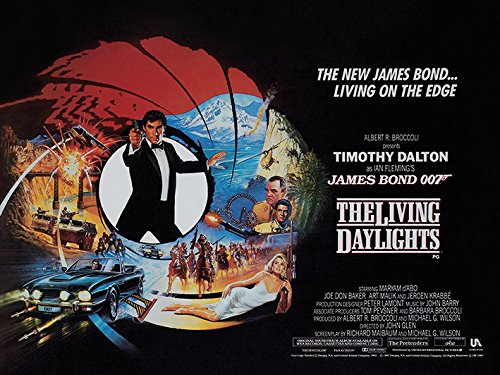 Pyramid International The Living Daylights - Living on the Edge James Bond Canvas Print, Multi-Colour, 60 x 80 x 1.3 cm