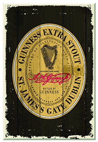 McLaughlin's Irish Shop Guinness Nostalgie Schild aus Holz Brauerei Logo