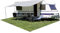 Eurotrail Sonnendach-Markise, Erwachsene, Unisex, grau, 250 x 240 cm