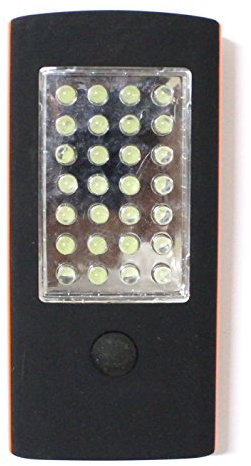 Torche Lampe de Poche Plate 28 LED Aimant aimanté Crochet Pile 3xaaa Non incluses