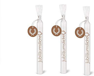 Colour-up Wünschelicht Kerze 'Jubiläumslicht' Kerzenset 3er Set Bulla Design