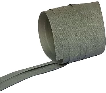 Schrägband, einfarbig, 20 mm x 5 m – Nähzubehör, einfarbig, 5 m (hellgrau)
